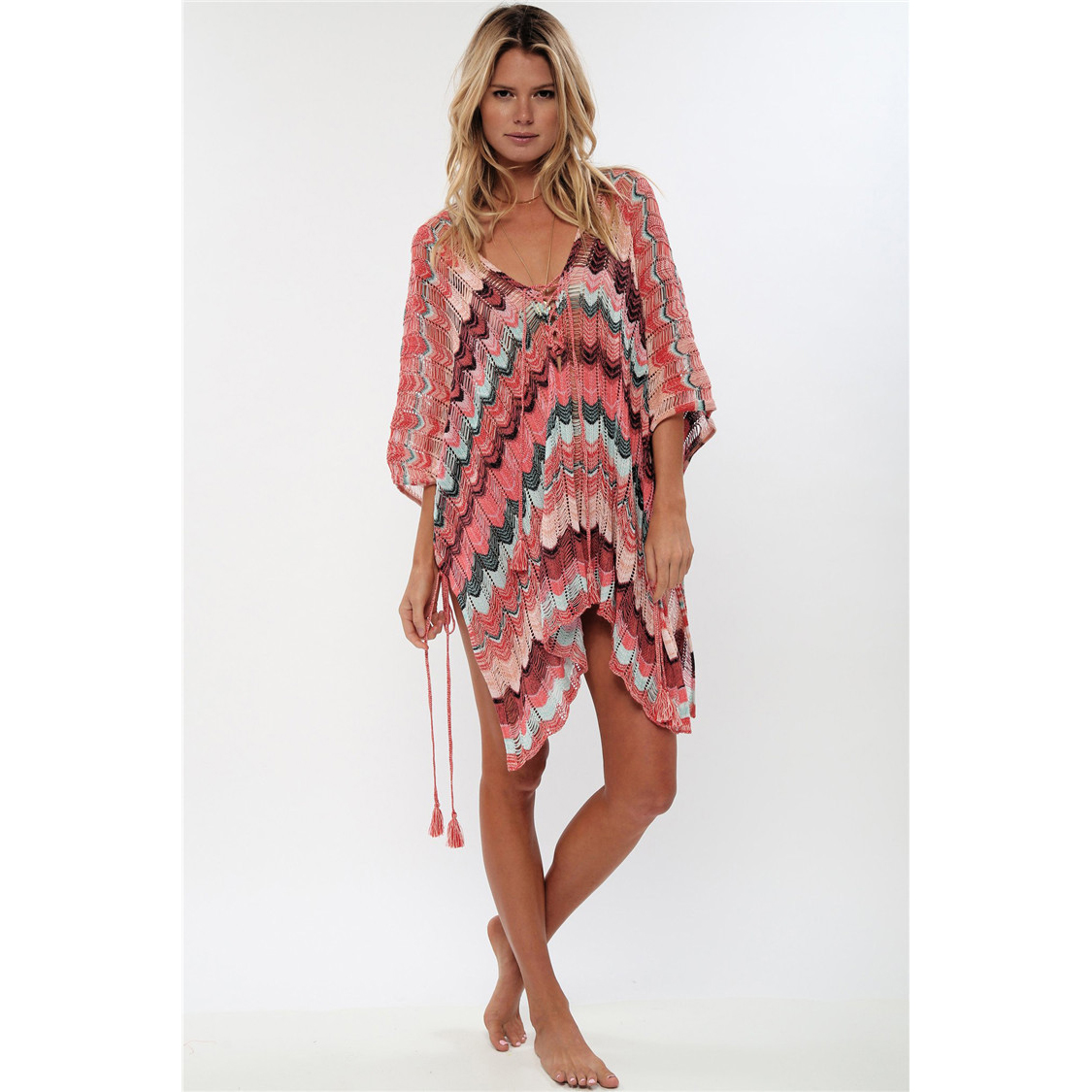 Women Designer Beach Dress Vacation Fashion Casual Swimwear Sunscreen Summer Casual Knit Cutout Blouse Women Sexy Beach Blouse Hot Sale, Multi 1
Women Designer Beach Dress Vacation Fashion Casual Swimwear Sunscreen Summer Casual Knit Cutout Blouse Women Sexy Beach Blouse Hot Sale, Multi 1