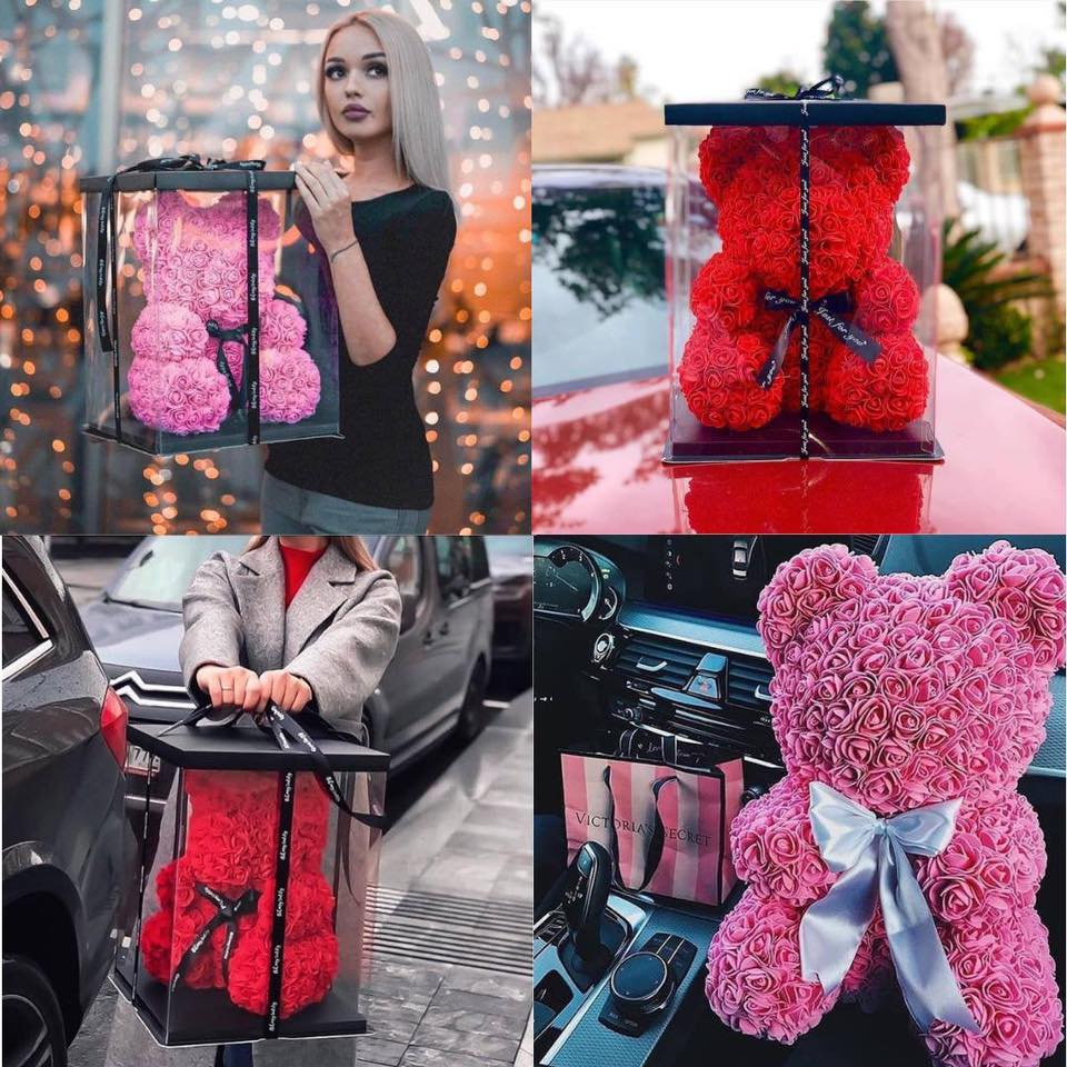 Drop Shipping 40cm Cute Rose Flower Teddy Bears Foam Bears Wedding Home Decorations Birthday Valentines's D Gift Love Bear Dolls, Gift box
Drop Shipping 40cm Cute Rose Flower Teddy Bears Foam Bears Wedding Home Decorations Birthday Valentines's D Gift Love Bear Dolls, Gift box