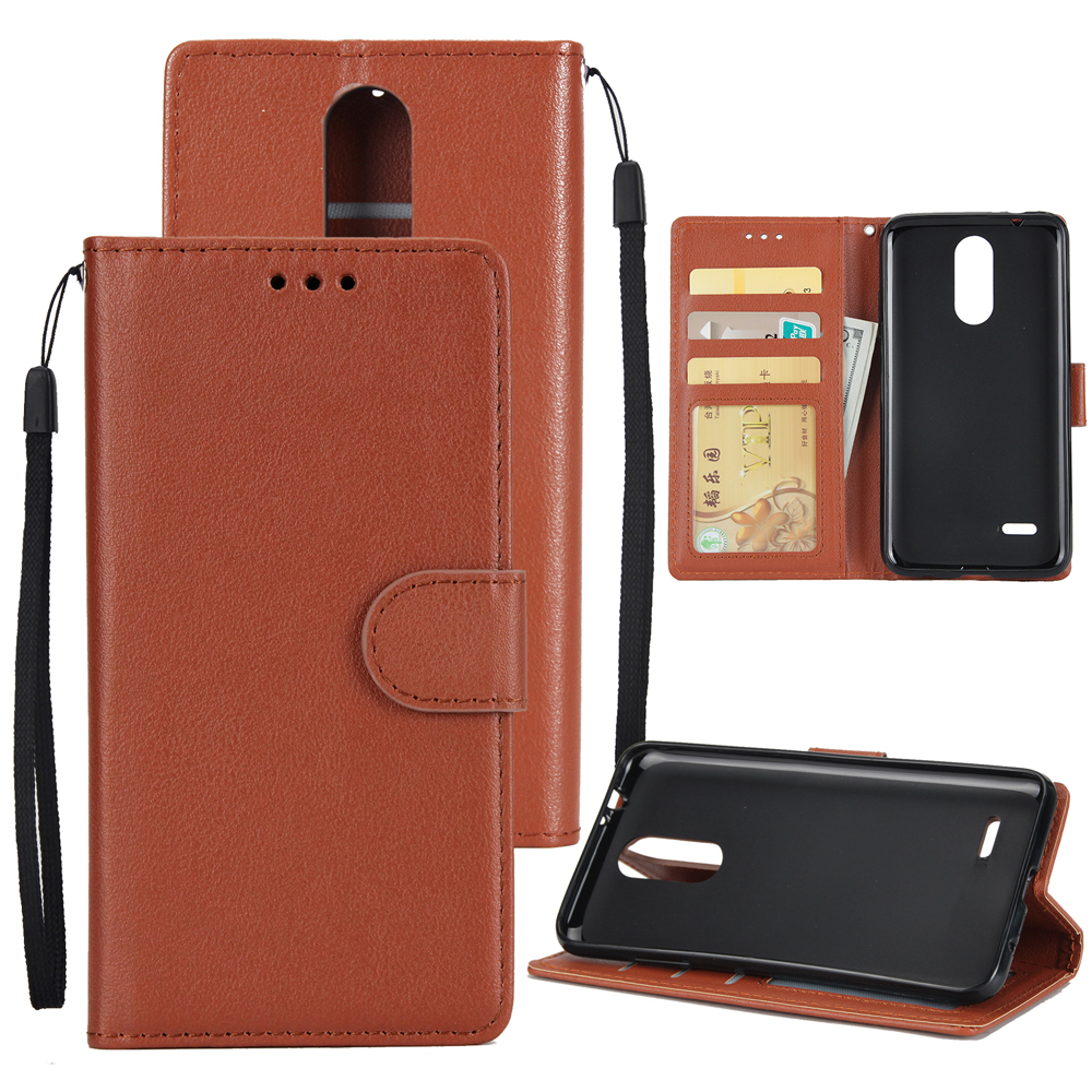 Wallet Phone Cases For LG K8-2017 Top Grade Leather Wallet Simplicity Fashion Credit Card Slot Holder With Starp Back Cover, Black
Wallet Phone Cases For LG K8-2017 Top Grade Leather Wallet Simplicity Fashion Credit Card Slot Holder With Starp Back Cover, Black