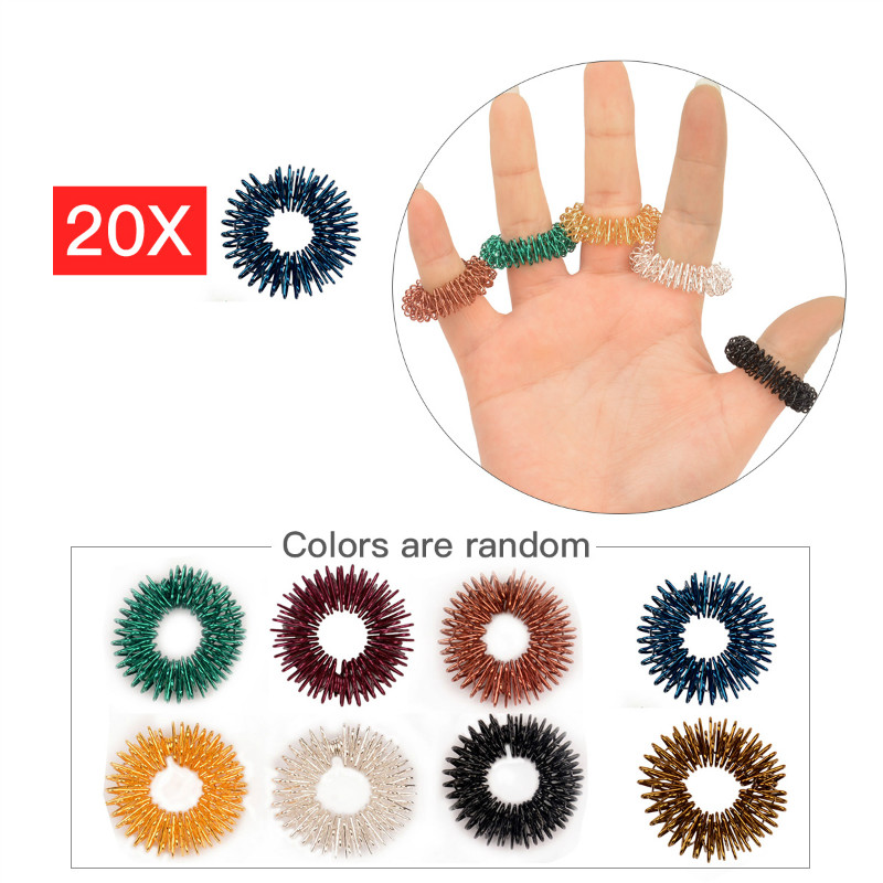 20 Pcs Chinese Acupressure Ring Stainless Steel Finger Massager Acupuncture Massage Ring Stimulation Therapy 0
20 Pcs Chinese Acupressure Ring Stainless Steel Finger Massager Acupuncture Massage Ring Stimulation Therapy 0