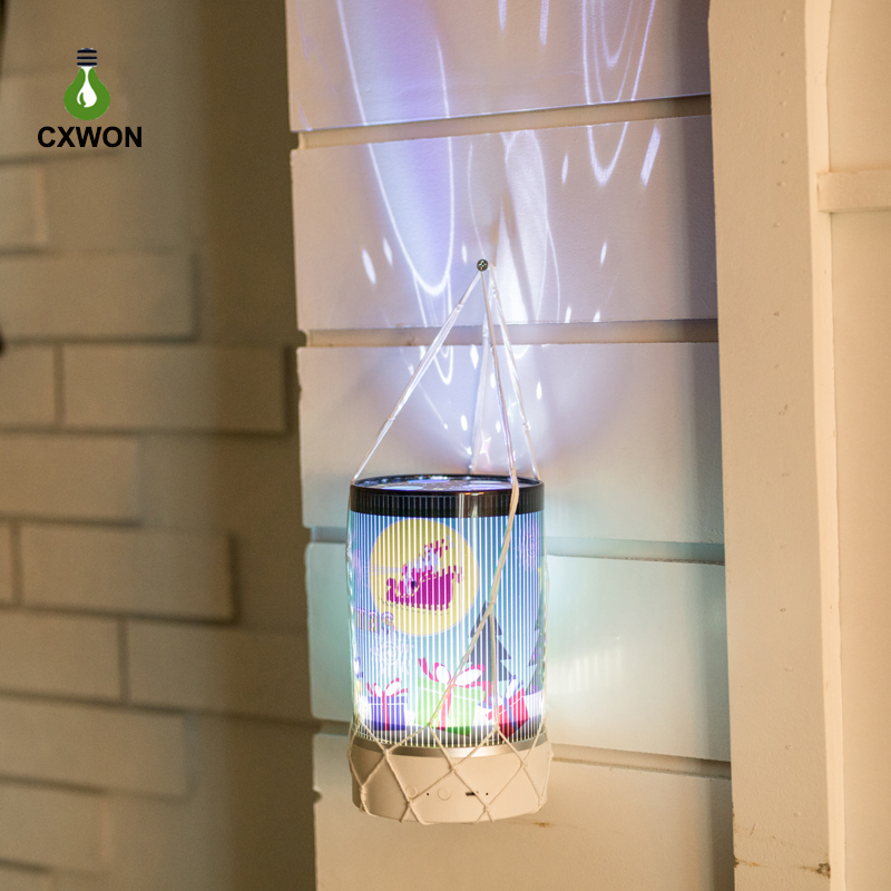 Hanging Galaxy Light Projector USB Rechargeable Rotation Night Light Romantic Elk Halloween Christmas Dynamic Projector Lamp with 5 Patterns