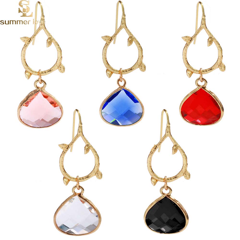 vintage water drop crystal earrings for women colorful birthstone gold leaf teardrop earrings fashion jewelry gifts
vintage water drop crystal earrings for women colorful birthstone gold leaf teardrop earrings fashion jewelry gifts
