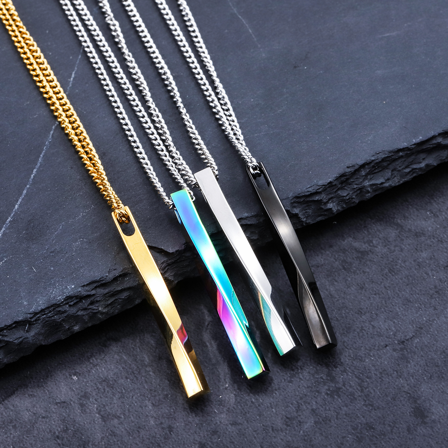 Simple Design Irregular Stick Pendant Bar Stainless Steel Hip Hop Necklace Men Link Chain Geometric Necklace Punk, Silver
Simple Design Irregular Stick Pendant Bar Stainless Steel Hip Hop Necklace Men Link Chain Geometric Necklace Punk, Silver
