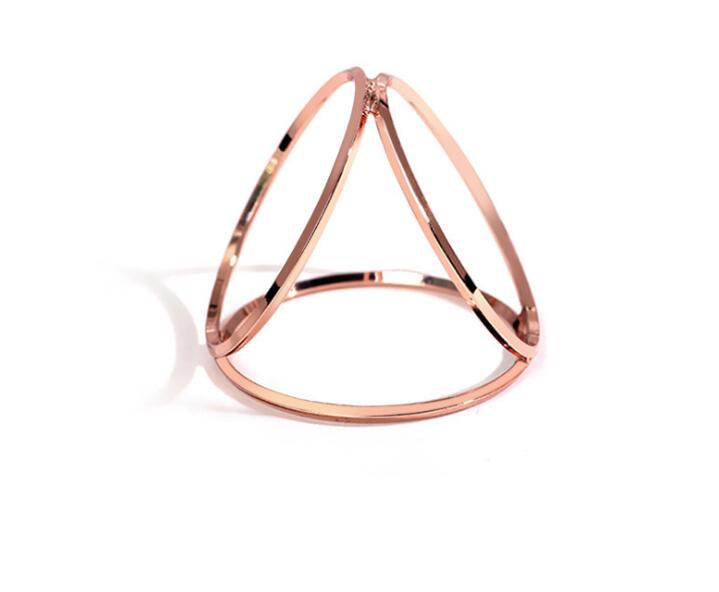 Three Circles Simple Napkin Rings Circle Buckle Rose Gold Silver Gold Napkin Rings Wedding Party Table Decorative Napkin Rings