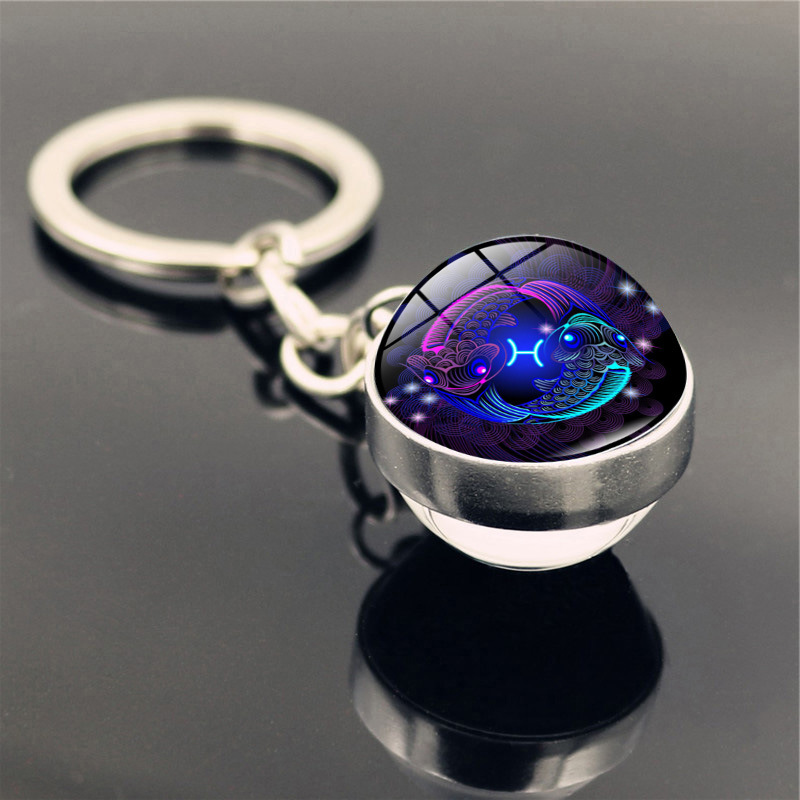 Zodiac Keychain Birthday Gift 12 Constellations Double Side Glass Ball Key Chains Key Rings Holder Libra Aquarius Gemini Jewelry
Zodiac Keychain Birthday Gift 12 Constellations Double Side Glass Ball Key Chains Key Rings Holder Libra Aquarius Gemini Jewelry