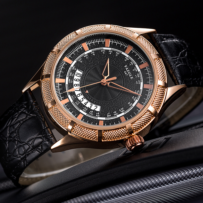 YAZOLE Men's Watches Fashion Casual Men Watch Waterproof Leather men Clock Calendar Business reloj hombre, Brown white
YAZOLE Men's Watches Fashion Casual Men Watch Waterproof Leather men Clock Calendar Business reloj hombre, Brown white