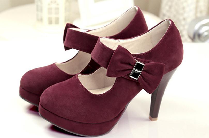 2019 bowknot Suede Women's shoes in Spring and Autumn with New style High heel fine heel round head waterproof table, Red
2019 bowknot Suede Women's shoes in Spring and Autumn with New style High heel fine heel round head waterproof table, Red