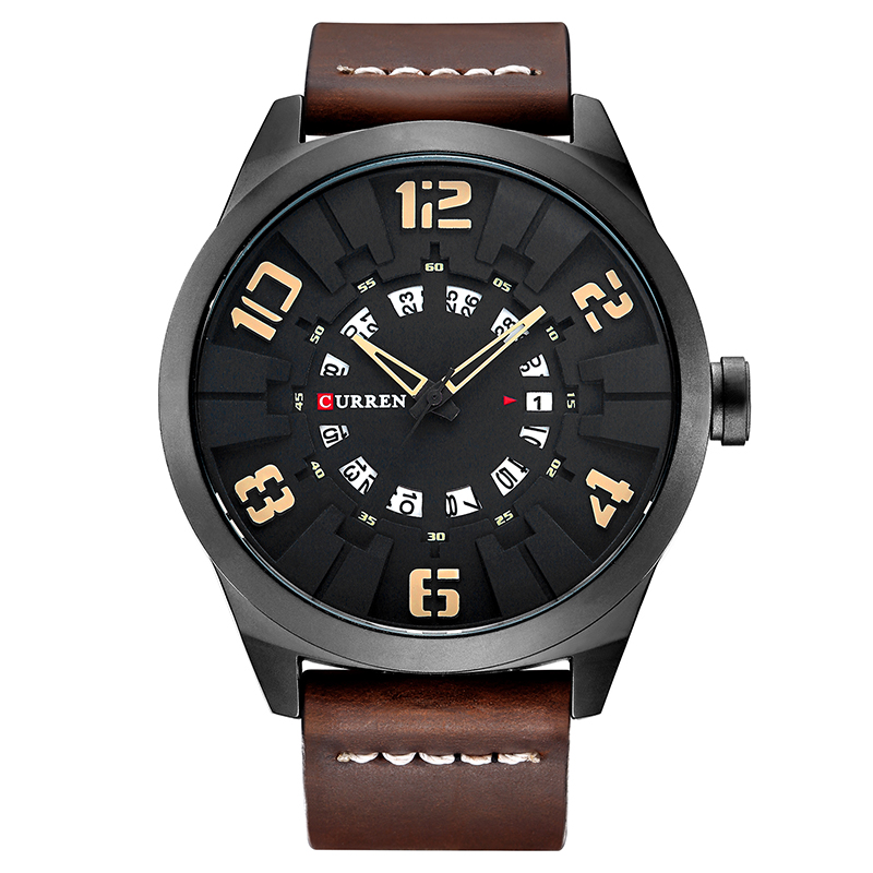Relogio Masculino CURREN Luxury Brand Sports Wristwatch Display Date Men's Quartz Watch Leather Strap Waterproof Male Clock, Slivery;brown
Relogio Masculino CURREN Luxury Brand Sports Wristwatch Display Date Men's Quartz Watch Leather Strap Waterproof Male Clock, Slivery;brown