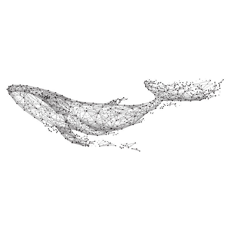 Large 16555Cm6521in Black DIY 3D Geometric Whale PVC Wall DecalsAdhesive Family Wall Stickers Mural Art Home Decor Y200103