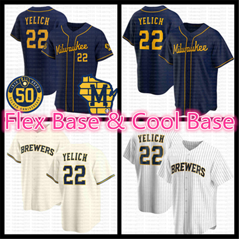 2020 New Season 50th Flex Cool Base Baseball Jersey 22 Christian Yelich Robin Yount Lorenzo Cain Ryan Braun Travis Shaw Keon Broxton Thames, 2020 cool base (niangjiuren)
2020 New Season 50th Flex Cool Base Baseball Jersey 22 Christian Yelich Robin Yount Lorenzo Cain Ryan Braun Travis Shaw Keon Broxton Thames, 2020 cool base (niangjiuren)