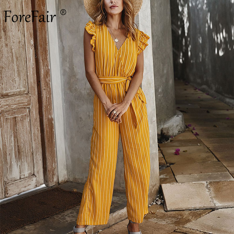 Forefair Stripe Jumpsuit Women Sexy Rompers Summer Beach Casual Boho Ruffle High Waist Fashion 2020 Women Jumpsuit, Red jumpsuit
Forefair Stripe Jumpsuit Women Sexy Rompers Summer Beach Casual Boho Ruffle High Waist Fashion 2020 Women Jumpsuit, Red jumpsuit