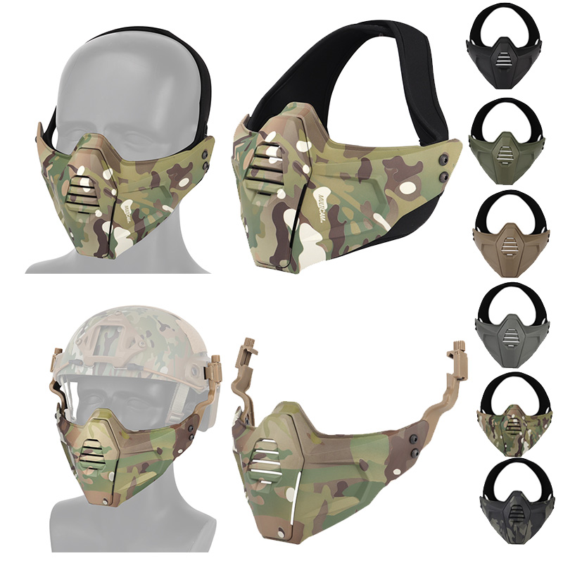 Outdoor Airsoft Shooting Mask Face Protection Gear Tactical Fast Helmet Wing Side Rail Mount Mask with Head Band NO03-313, Multi
Outdoor Airsoft Shooting Mask Face Protection Gear Tactical Fast Helmet Wing Side Rail Mount Mask with Head Band NO03-313, Multi