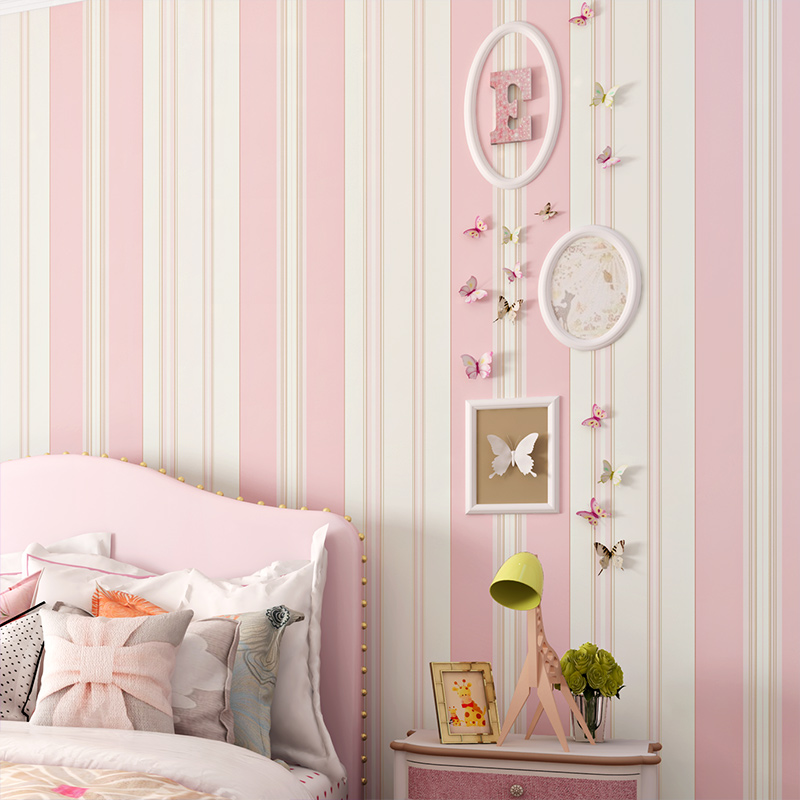 PAYSOTA Children Room Wallpaper Bedroom Romantic Pink Princess Room Environmental Non-woven Stripe Wall Paper Roll
PAYSOTA Children Room Wallpaper Bedroom Romantic Pink Princess Room Environmental Non-woven Stripe Wall Paper Roll