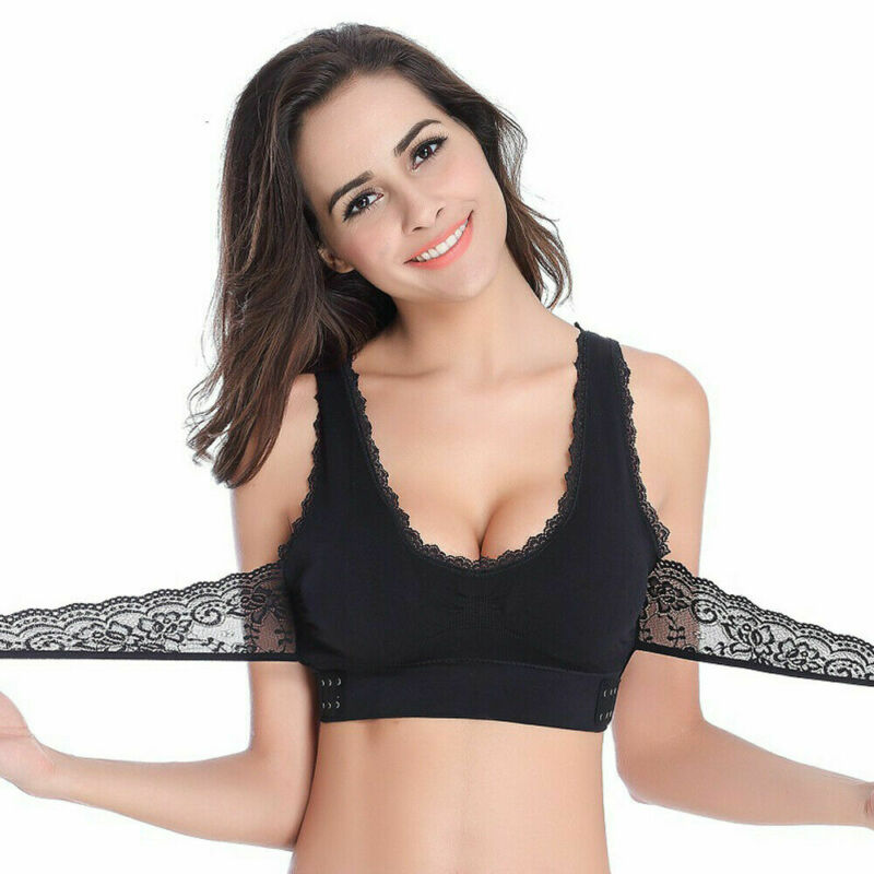 Wireless Front Cross Buckle Lace Lift Bra Front Cross Side Buckle Wireless Lace Receiving Breast Underwear 2019 New, Brown
Wireless Front Cross Buckle Lace Lift Bra Front Cross Side Buckle Wireless Lace Receiving Breast Underwear 2019 New, Brown