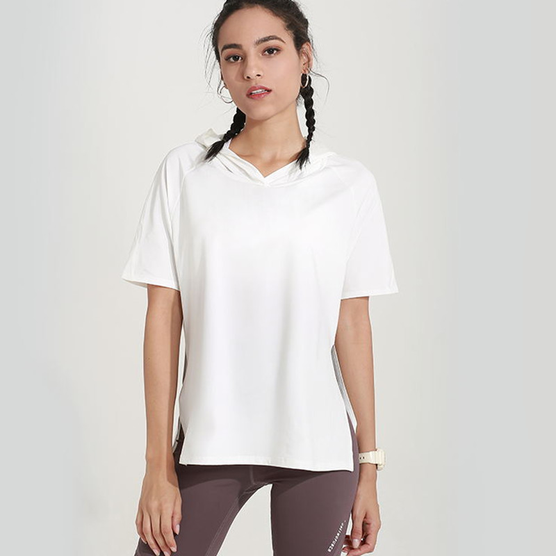 Summer New Sports T Shirts Women Short-Sleeve Hooded Running Loose Fitness T Shirts Breathable Quick-Drying Women Yoga, Black
Summer New Sports T Shirts Women Short-Sleeve Hooded Running Loose Fitness T Shirts Breathable Quick-Drying Women Yoga, Black