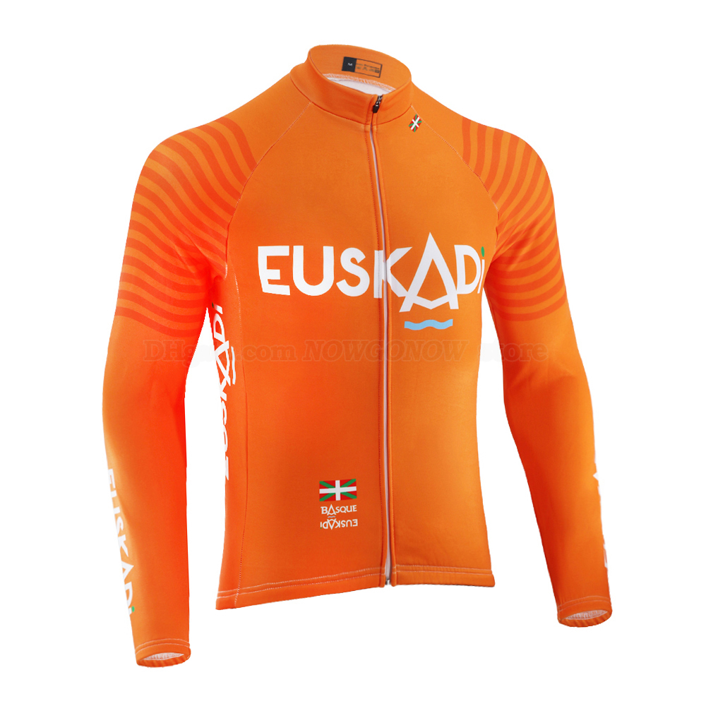 2020 EUSKADI pro cycling team jersey Men's Orange long sleeve summer thin /winter Fleece road racing bike wear clothing mountain bike jersey, Black
2020 EUSKADI pro cycling team jersey Men's Orange long sleeve summer thin /winter Fleece road racing bike wear clothing mountain bike jersey, Black
