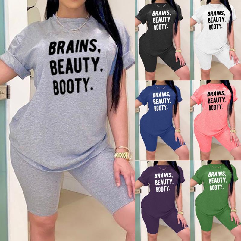 2020 new women letter printed sport 2 pieces set short tee tops above knee pants suit tracksuit outfit 7 color Exercise Sets#g4, Black
2020 new women letter printed sport 2 pieces set short tee tops above knee pants suit tracksuit outfit 7 color Exercise Sets#g4, Black