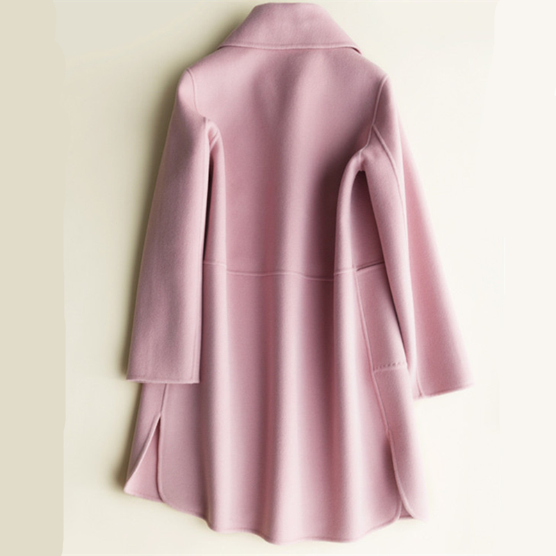 Autumn Wool Coat Female 100% Mid Long Double Sided Cashmere Jacket Women Outerwear New Winter Woolen Coats Office Lady Clothes, Beige
Autumn Wool Coat Female 100% Mid Long Double Sided Cashmere Jacket Women Outerwear New Winter Woolen Coats Office Lady Clothes, Beige