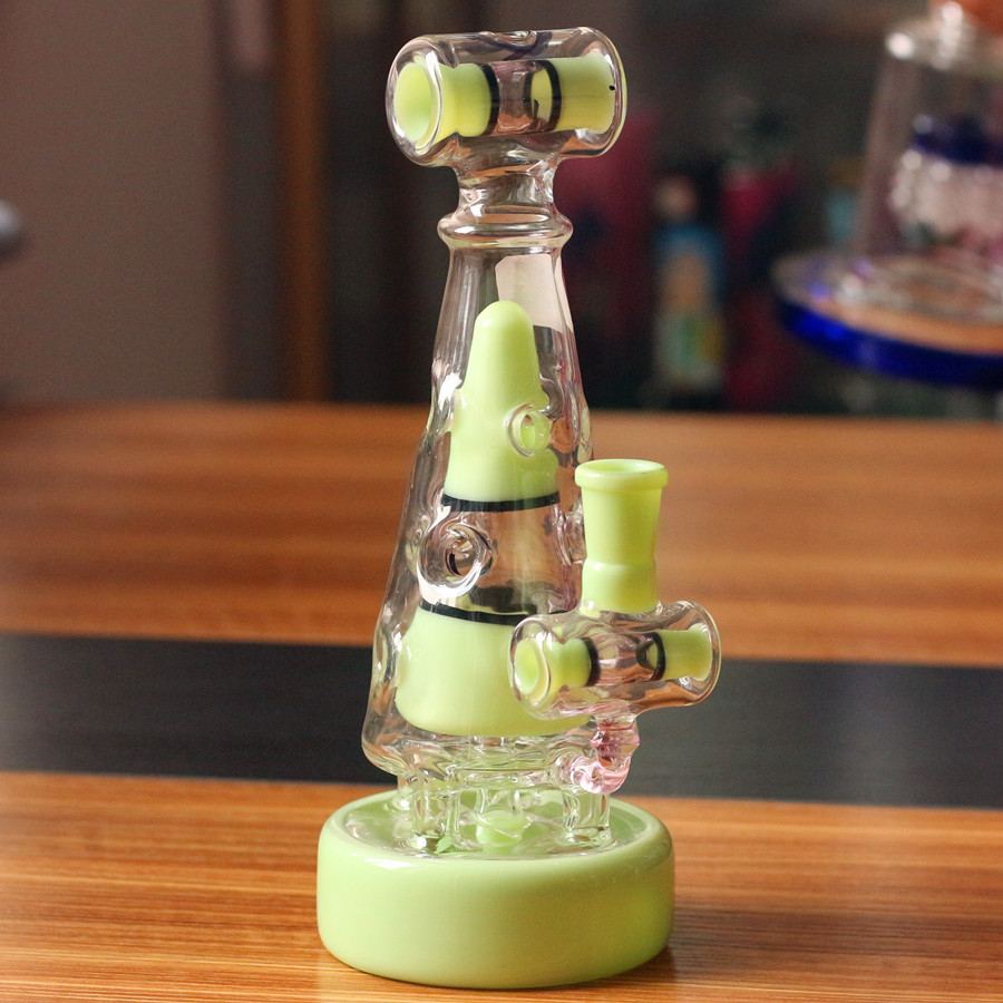 Latest recycling station beakers 9.5 inch glass bong 14 mm female connector oil tap rig 5 mm thick glass bowl water pipe
Latest recycling station beakers 9.5 inch glass bong 14 mm female connector oil tap rig 5 mm thick glass bowl water pipe