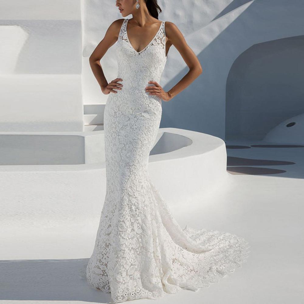 Women Party Dress Sexy Deep V Neck Sleeveless Lace Long Dress Party Night Ladies Backless Slim Fit Long Dresses Vestidos Robe, White
Women Party Dress Sexy Deep V Neck Sleeveless Lace Long Dress Party Night Ladies Backless Slim Fit Long Dresses Vestidos Robe, White
