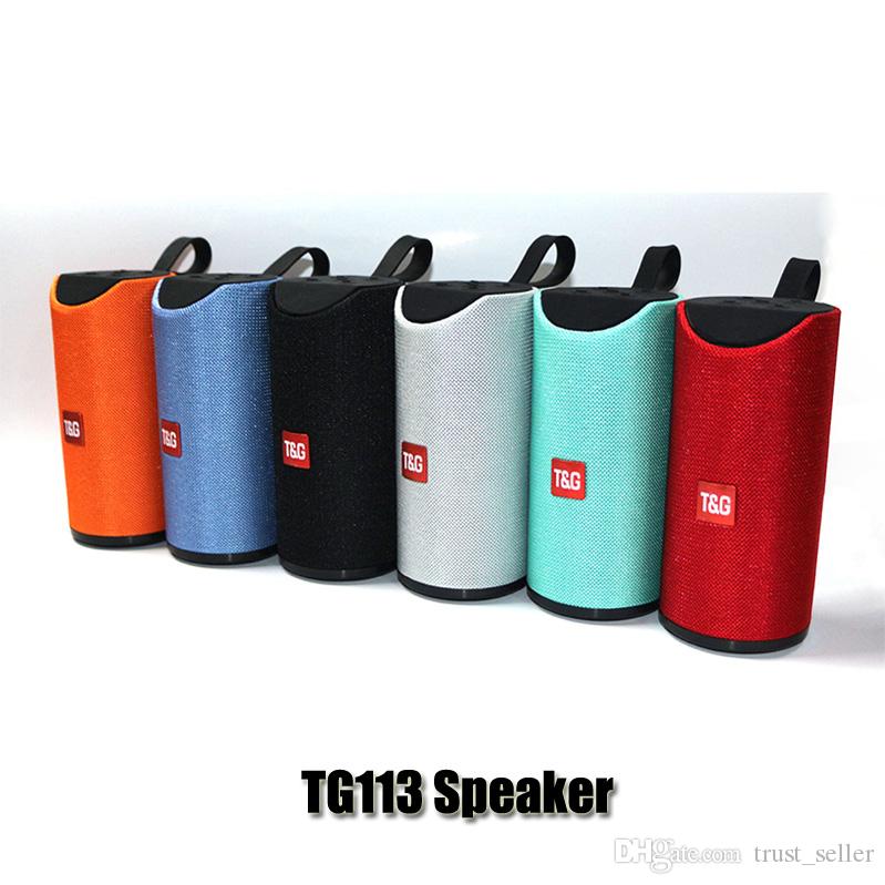 

TG113 Loudspeaker Bluetooth Wireless Speakers Subwoofers Handsfree Call Profile Stereo Bass Support TF USB Card AUX Line In Hi-Fi Loud DHL
