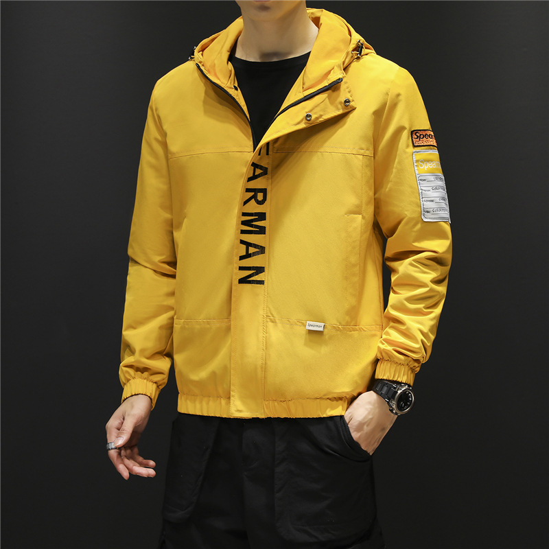Men's Hooded Jacket New Loose Cargo Jacket Letter Embroidery Casual Motorcycle Windproof High Quality Top Coat Male, Black
Men's Hooded Jacket New Loose Cargo Jacket Letter Embroidery Casual Motorcycle Windproof High Quality Top Coat Male, Black