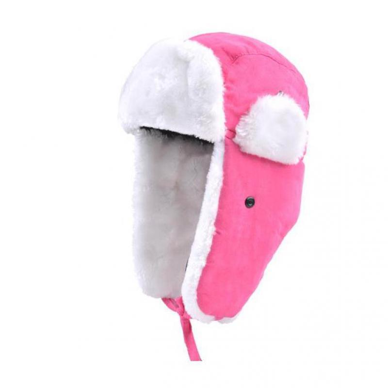 COKK Bomber Hat Female Winter Hats For Men Women Thick Warm Fur Velvet Cold Cap Bone Male Ear Protect Snow Russian Hat Ear Flap D19011503