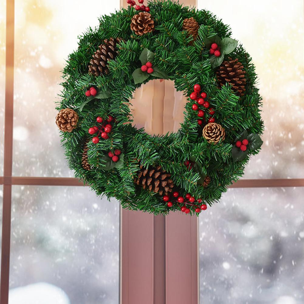40CM Christmas Wreath Pinecones Red Berries Handmade Wreath for Door Hanging Hotel Scene Layout, As pic
40CM Christmas Wreath Pinecones Red Berries Handmade Wreath for Door Hanging Hotel Scene Layout, As pic