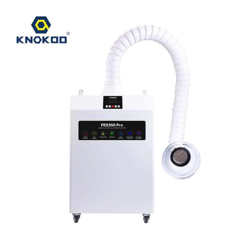 KNOKOO Fume Extractor FES350 Pro Droplets Soldering Laser Absorber Dental Suction with Sterilization UV-C Lamp
KNOKOO Fume Extractor FES350 Pro Droplets Soldering Laser Absorber Dental Suction with Sterilization UV-C Lamp