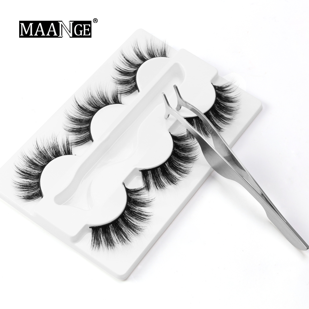 Faux 3D Mink Hair False Eyelashes 100% Cruelty free lashes Natural Thick Long Eye Lashes Makeup Beauty Extension Tools