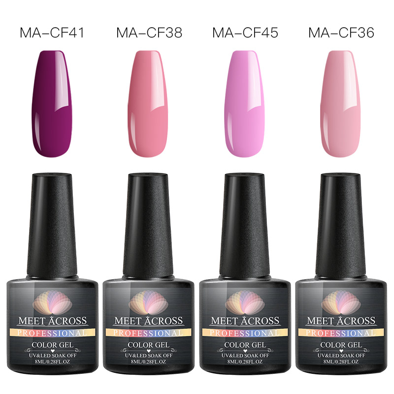 MEET ACROSS 8ml UV Gel Nail Polish Set 4/6pcs/set Colorful Nail Gel Lacquer Soak Off UV Varnish Base Coat No Wipe Top Coat
MEET ACROSS 8ml UV Gel Nail Polish Set 4/6pcs/set Colorful Nail Gel Lacquer Soak Off UV Varnish Base Coat No Wipe Top Coat