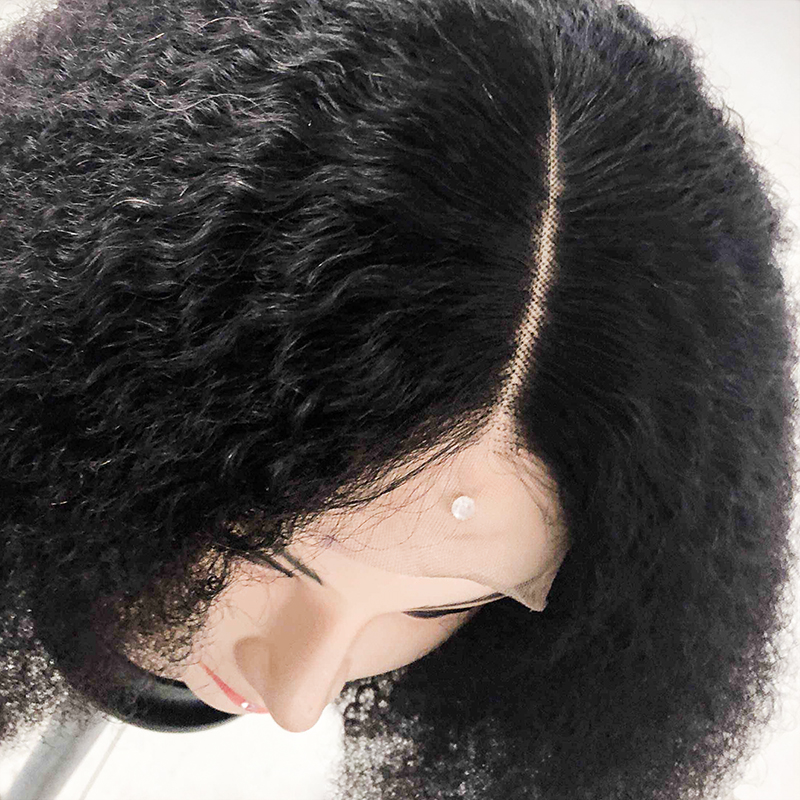DIVA1 150% Density Lace Front Human Hair Wigs For Women With Black Afro Kinky Curly Glueless Brazilian Remy Hairs 360 frontal