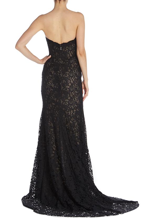 Monique Lhuillier Black Mother Of The Bride Dresses Sweetheart Illusion Lace Appliques Side Split Mermaid Evening Party Dresses Plus Size
