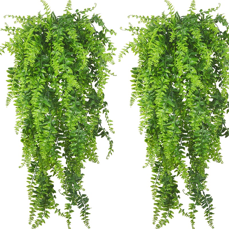 4 PCS Artificial Plants Vines Boston Fern Persian Rattan Greenery Fake Ferns Ivy for Wall Hanging Basket Decorations, Green
4 PCS Artificial Plants Vines Boston Fern Persian Rattan Greenery Fake Ferns Ivy for Wall Hanging Basket Decorations, Green