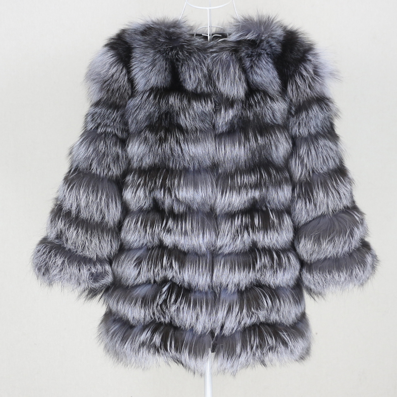 Real Fur Coat 2020 Winter Jacket Women Natural Big Fluffy Fur Outerwear Streetwear Thick Warm Three Quarter Sleeve, Smaller fur style 
Real Fur Coat 2020 Winter Jacket Women Natural Big Fluffy Fur Outerwear Streetwear Thick Warm Three Quarter Sleeve, Smaller fur style