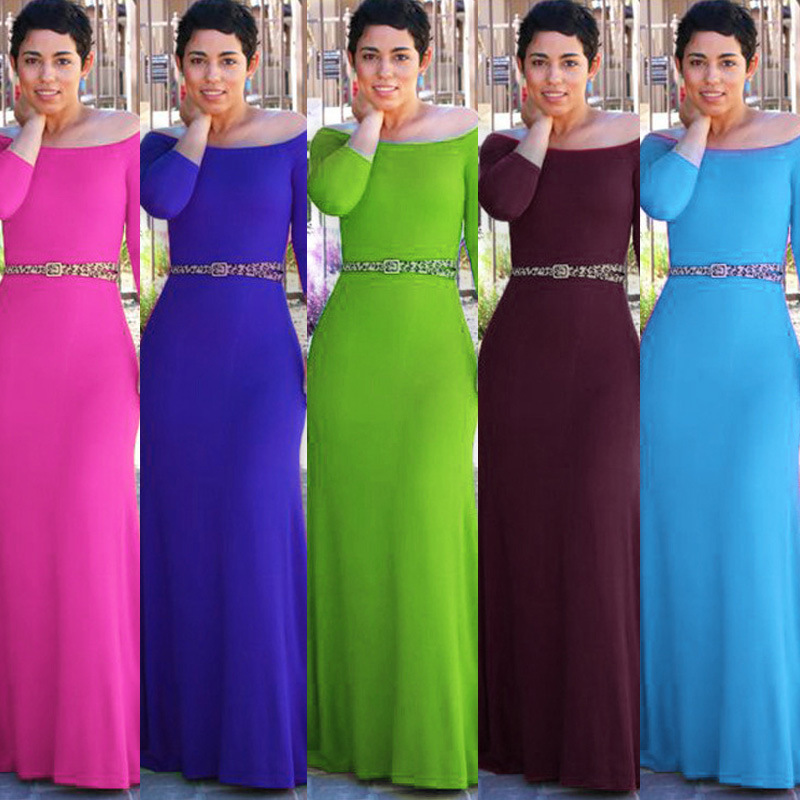 new evening dress european and american shoulder-length 7-point sleeve high waist long evening dress grey dress, Black;red
new evening dress european and american shoulder-length 7-point sleeve high waist long evening dress grey dress, Black;red