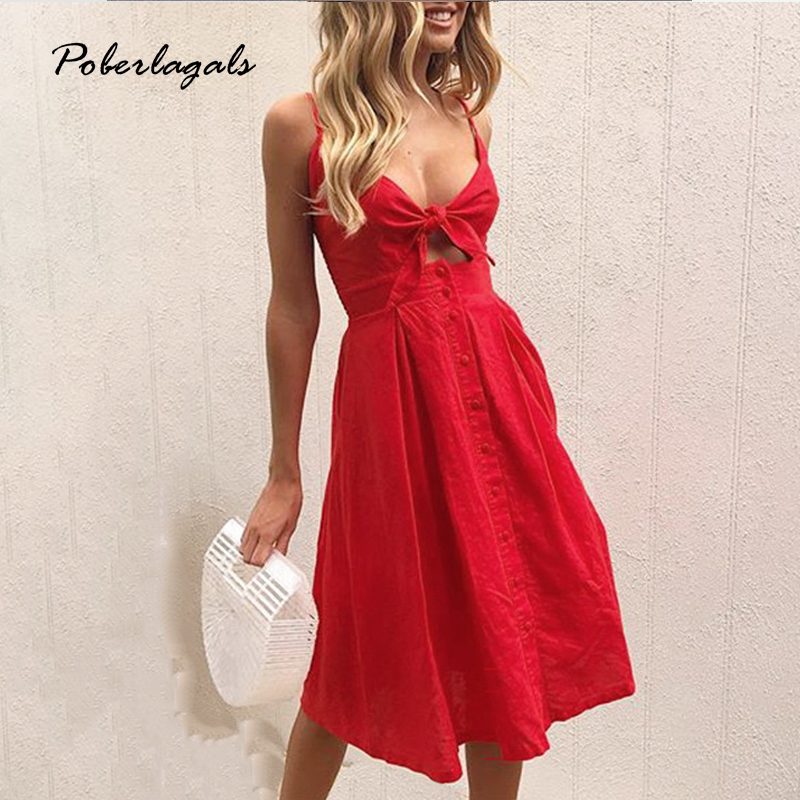 Summer Vintage sundress Womens robe red dress Women bow tie Strap button halter maxi linen Dresses vestido de 2018 beach dress
Summer Vintage sundress Womens robe red dress Women bow tie Strap button halter maxi linen Dresses vestido de 2018 beach dress