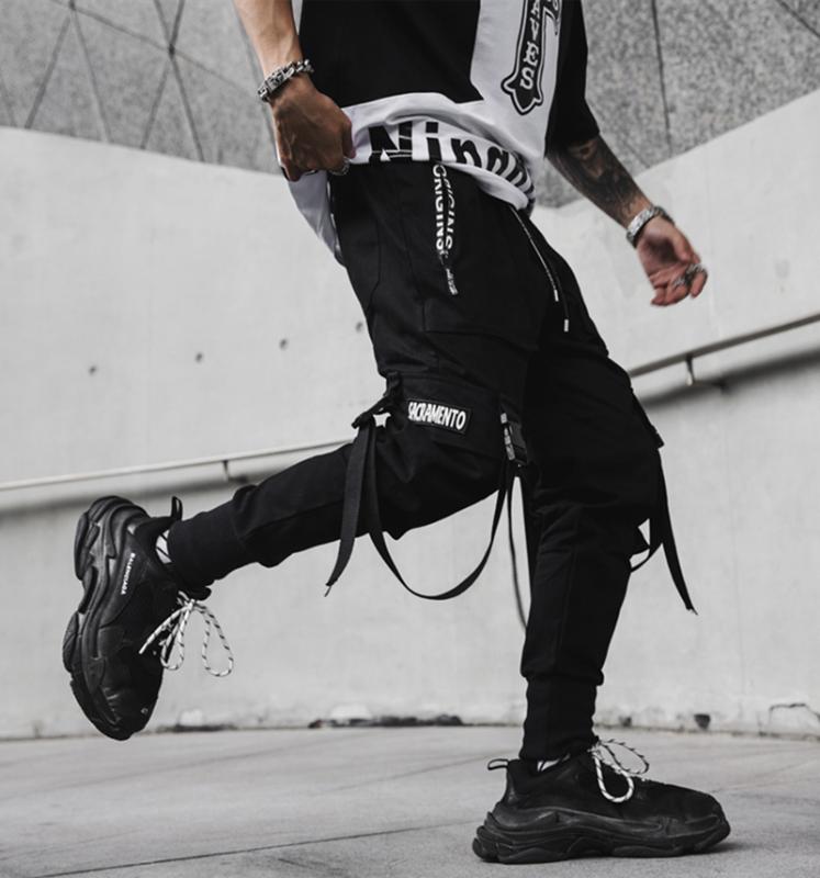 2020 new hip-hop jogger men's black harem overalls multi-pocket ribbon men's sports pants streetwear casual casual pants
2020 new hip-hop jogger men's black harem overalls multi-pocket ribbon men's sports pants streetwear casual casual pants