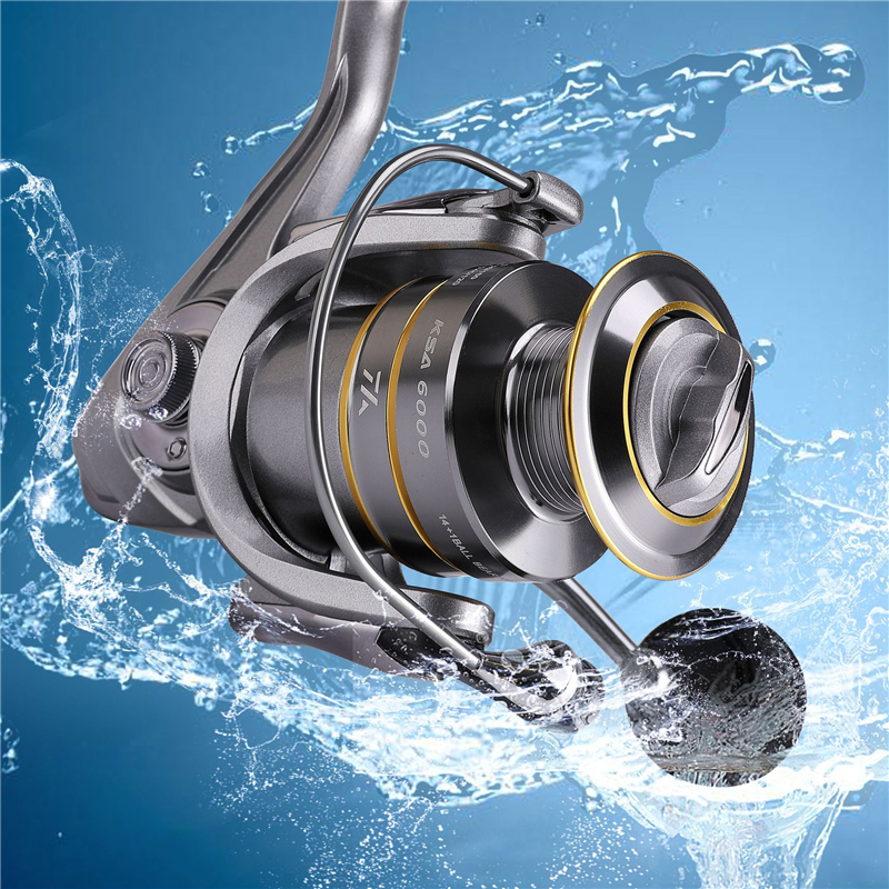 New Quality 14+1 Double Spool 5.5:1 Gear Ratio High Speed Spinning Reel Carp Fishing Reels For Saltwater outdoor