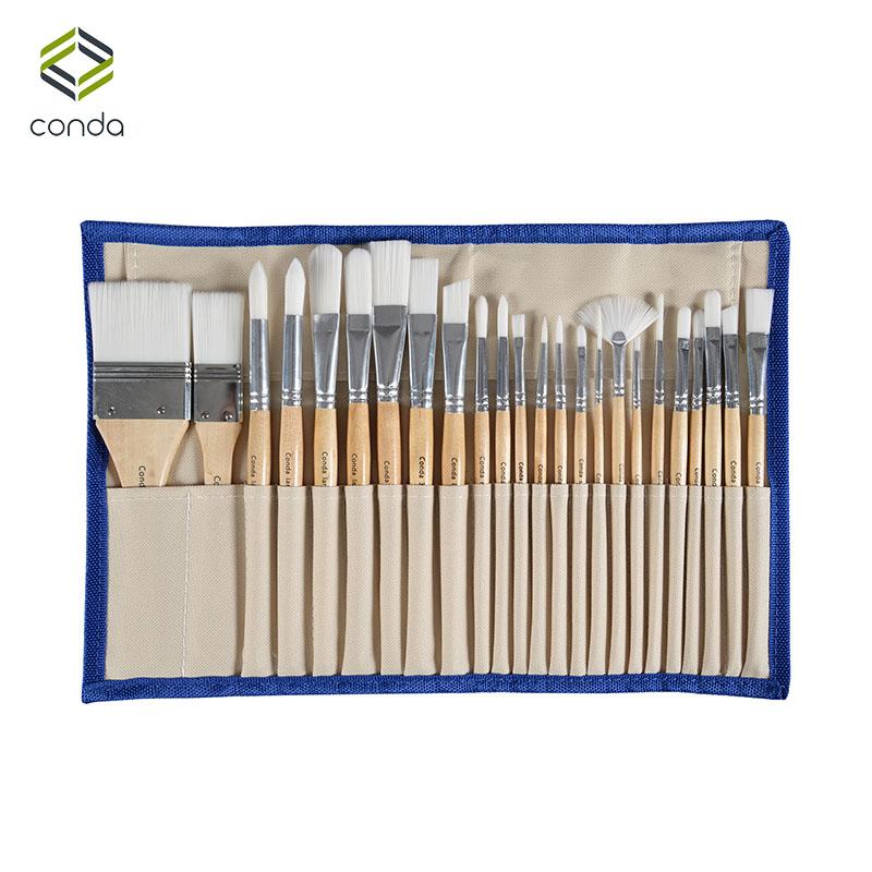 Conda 24 Pcs Chip Paint Brushes Set Professional Synthetic Short Handle W Brush Case Art Supplies Watercolor Oil Paint Brush
Conda 24 Pcs Chip Paint Brushes Set Professional Synthetic Short Handle W Brush Case Art Supplies Watercolor Oil Paint Brush