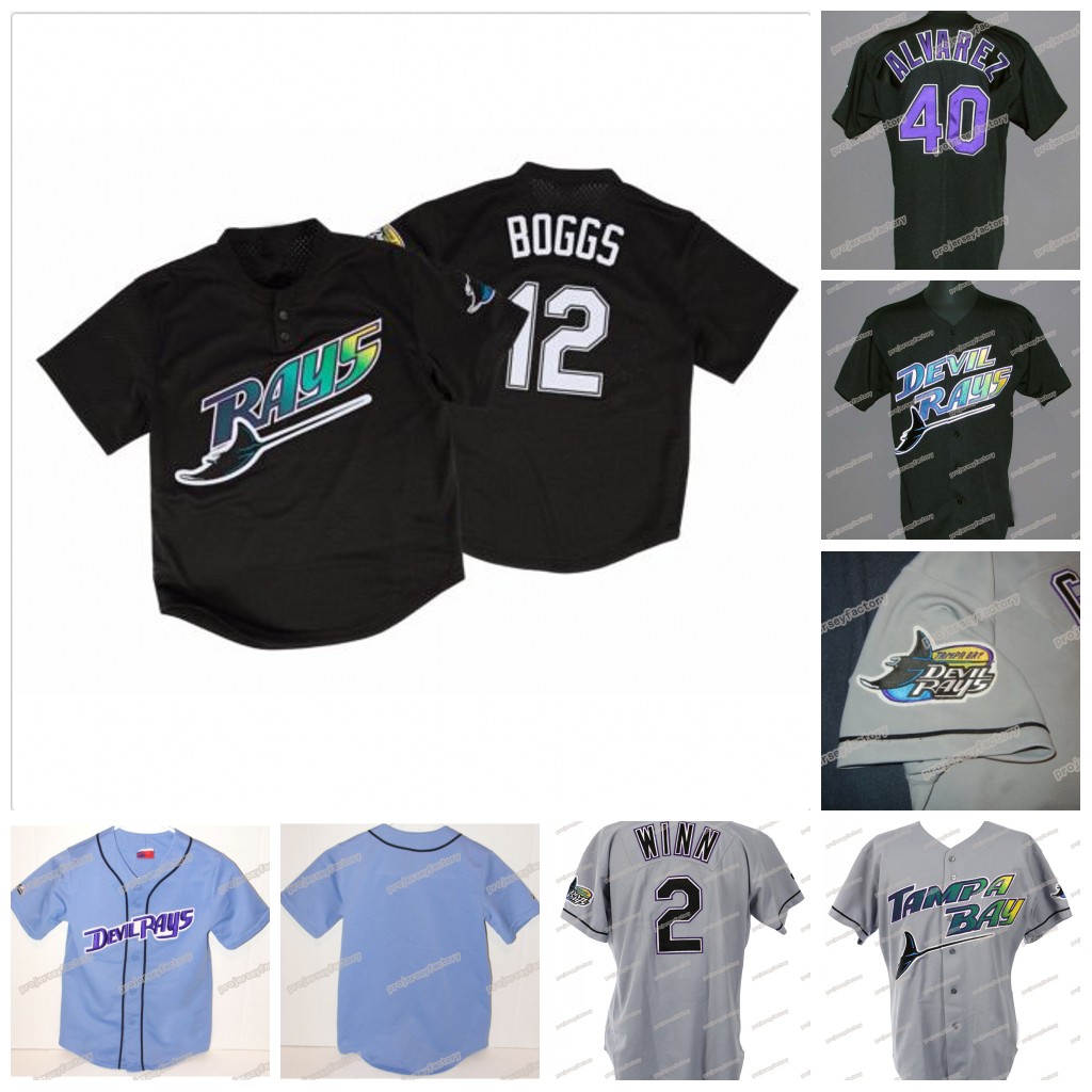 12 Wade Boggs Devil 1998 Inaugural Season Baseball Jerseys 33 Jose Canseco 4 Blake Snell 2 Randy Winn 22 Hamilton, White 1 as picture
12 Wade Boggs Devil 1998 Inaugural Season Baseball Jerseys 33 Jose Canseco 4 Blake Snell 2 Randy Winn 22 Hamilton, White 1 as picture