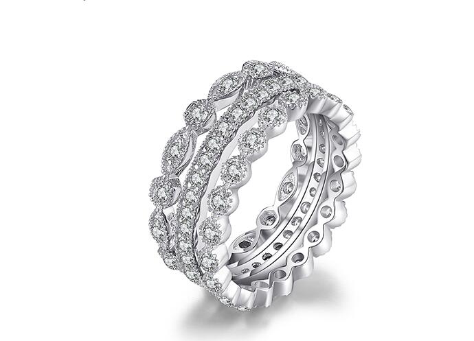 Fashion 2.15ct Cubic Zirconia 3 Eternity Band Rings For Women Pure 925 Sterling Silver Ring Fashion Designer Rings
Fashion 2.15ct Cubic Zirconia 3 Eternity Band Rings For Women Pure 925 Sterling Silver Ring Fashion Designer Rings