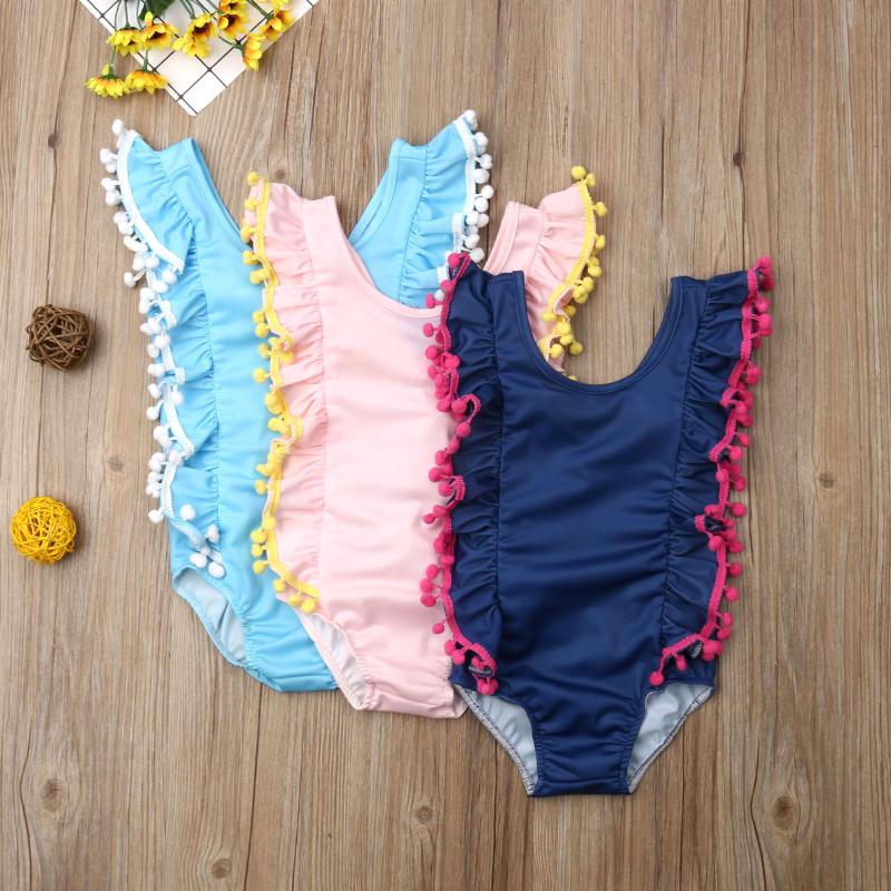 Summer Lovely Kids Baby Girls One-Piece Suits Swimsuit Solid Color Tassles Bikini Swimwear Swimmable Swimming Costume 1-6 Years
Summer Lovely Kids Baby Girls One-Piece Suits Swimsuit Solid Color Tassles Bikini Swimwear Swimmable Swimming Costume 1-6 Years