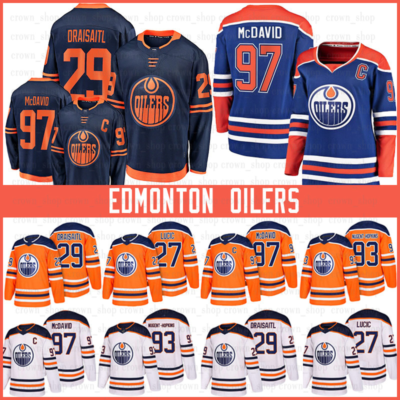 Edmonton 97 Connor McDavid Oilers Players Hockey Jerseys 29 Leon Draisaitl 93 Ryan Nugent-Hopkins 27 Milan Lucic 99 Wayne Gretzky Jerseys, Black;red
Edmonton 97 Connor McDavid Oilers Players Hockey Jerseys 29 Leon Draisaitl 93 Ryan Nugent-Hopkins 27 Milan Lucic 99 Wayne Gretzky Jerseys, Black;red