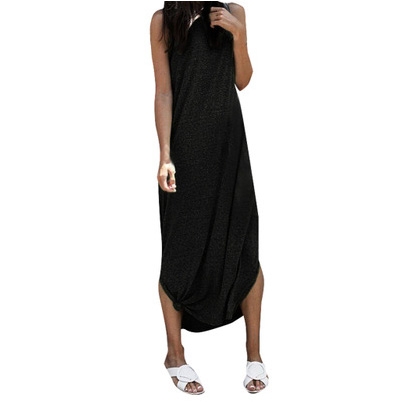 Womens Designer Dresses New Sleeveless Dress Ladys Solid Color Casual Long Skirt Women Plus Size Dresses Fashion Brand Dress Hot Sale, Wine 
Womens Designer Dresses New Sleeveless Dress Ladys Solid Color Casual Long Skirt Women Plus Size Dresses Fashion Brand Dress Hot Sale, Wine