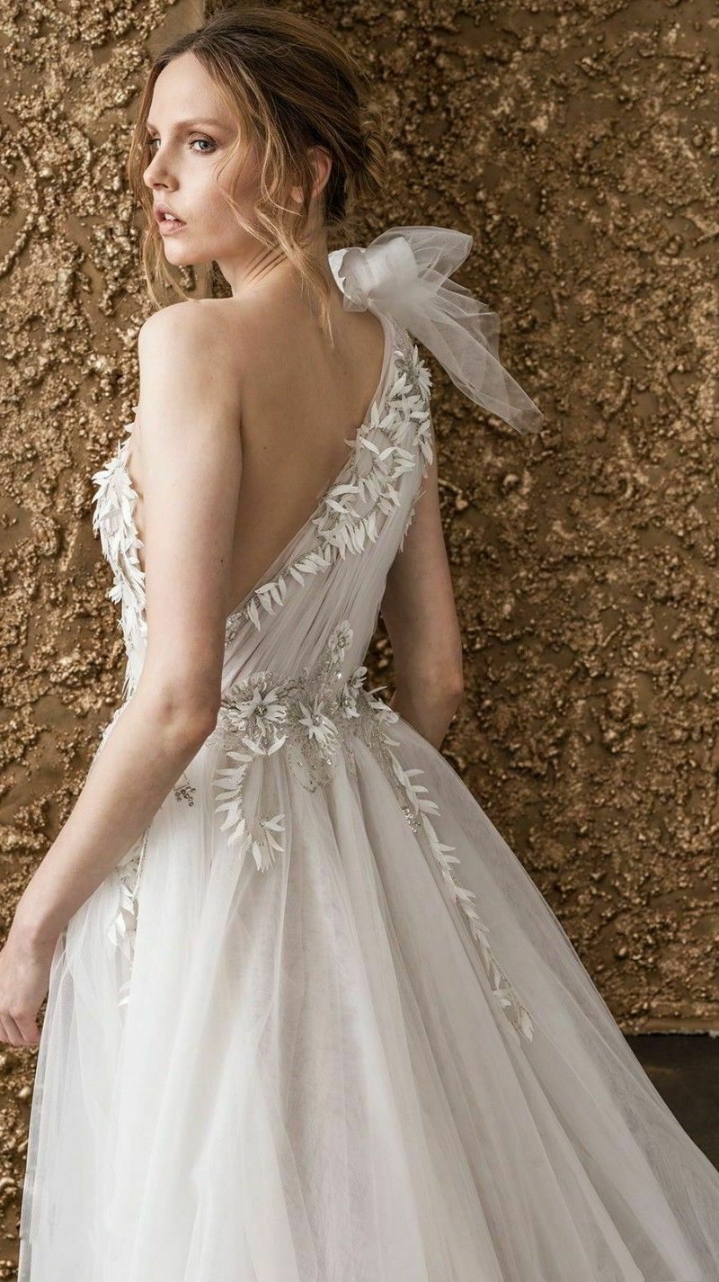 limor rosen behemian wedding dresses one shoulder lace 3d floral appliques beads bowknot plus size bridal gowns robe de marie