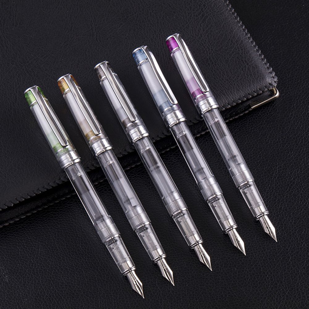 Limit Shows Iridium Point Nib Fountain Pens Transparent Fountain Pen Extra Fine 0.38 mm Rotary Ink Absorption School Office hot, Red
Limit Shows Iridium Point Nib Fountain Pens Transparent Fountain Pen Extra Fine 0.38 mm Rotary Ink Absorption School Office hot, Red