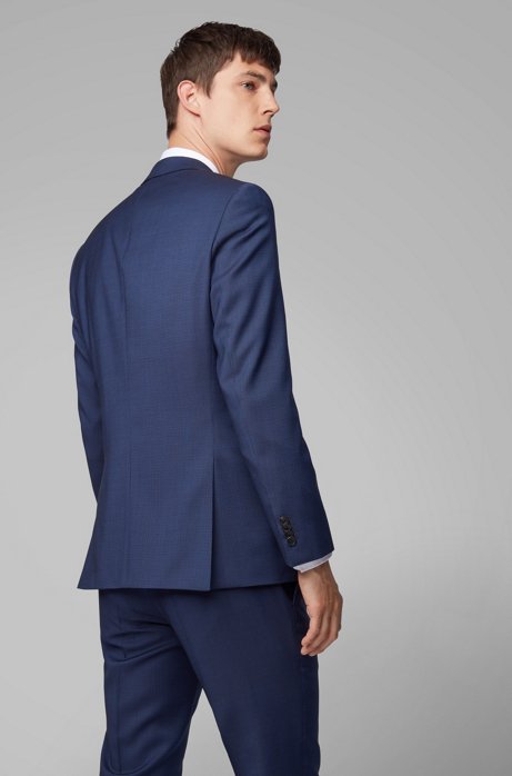 Navy Fashion Young Groom Wedding Tuxedos Men Groom Suits Notched Lapel Two Button Prom Party Blazer Jacket (Jacket+Pants)