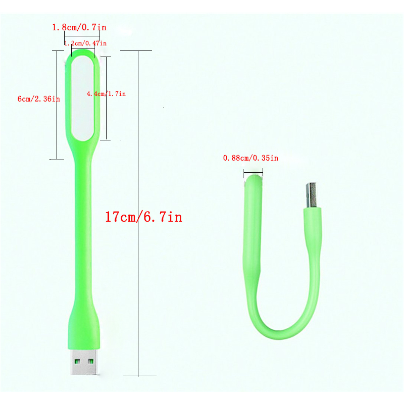 LED Light Lamp Mini Portable USB 6LEDs Super Bright Book Light Reading Lamp Adjust Angle Flexible Lighting for Mobile Power Laptop Notebook