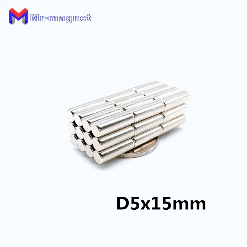 imanes 50pcs 5x15 515 d5x15 mm d515 cylinder ndfeb rare earth magnet super strong permanent stationery box neo magnets magnetic